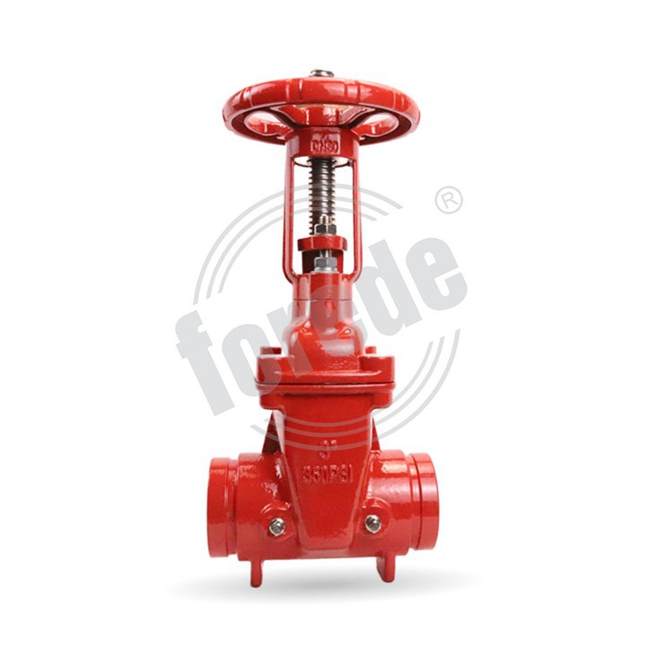 Groove End Ductile Iron Rising Stem Gate Valve