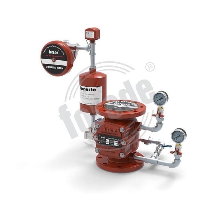 Wet Alarm Check Valve With Stainless Steel Pipe System
