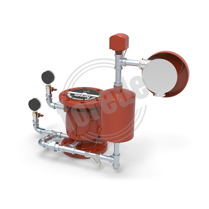 Wet Alarm Check Valve With Stainless Steel Pipe System