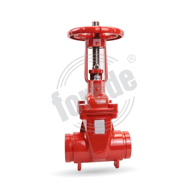 Groove End Rising Stem Ductile Iron Gate Valve