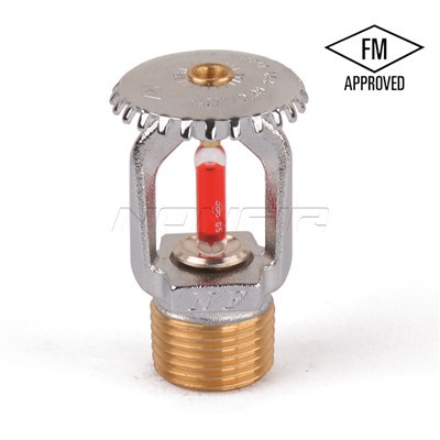 FM aufgeführt aufrechte Feuersprinkler