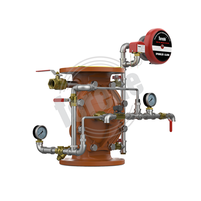 Hochwasserventil für verzinkte Rohrflansche