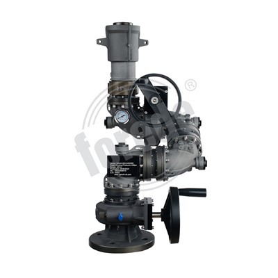 Handradgesteuerter Löschwassermonitor zur Brandbekämpfung