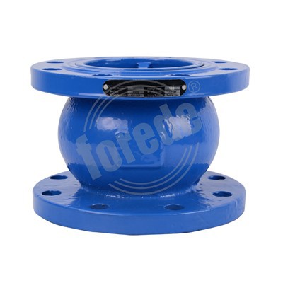 Leises Rückschlagventil mit Flanschende