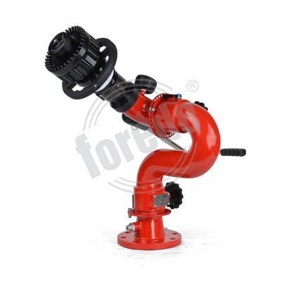 Edelstahl-Löschwassermonitor mit Hebelsteuerung